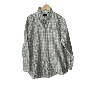 American Outpost‎ Vintage Plaid Shirt Mens XL Pockets 100% Cotton